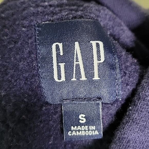 GAP Vintage Soft Hi-Low Hoodie Sweatshirt Rainbow Gem Logo Womens Small - Picture 8 of 10